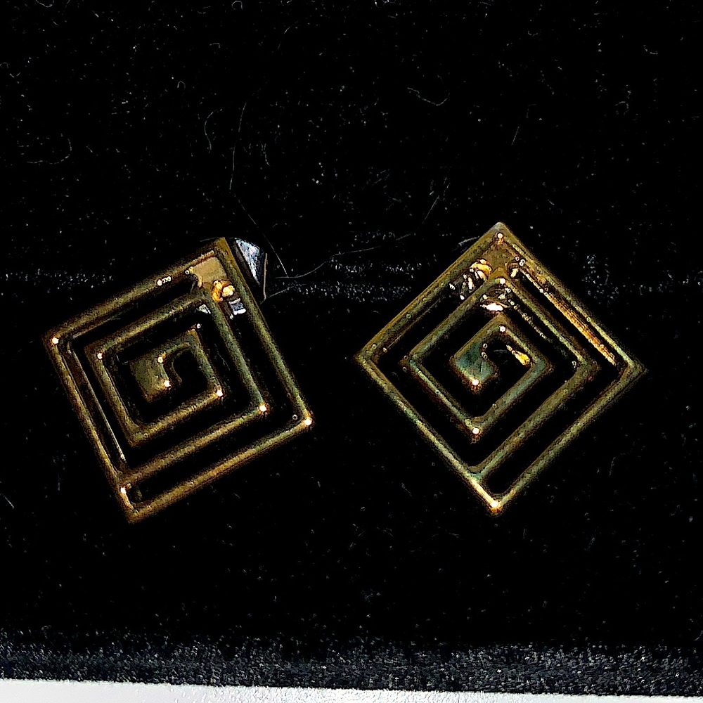 NWOT Square Golden Earrings